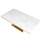 Mesa de Centro Rectangular Moderna Blanca Cartagena