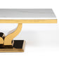 Mesa de Centro Rectangular Moderna Blanca Cartagena