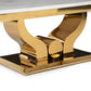 Mesa de Centro Rectangular Moderna Blanca Cartagena