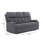 Living Reclinable 3 Cuerpos - Matheus Café 1 Sofá 3 Cuerpos + 2 Bergers