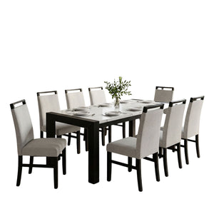 Juego de Comedor 8 Sillas Moderno Belice Blanco