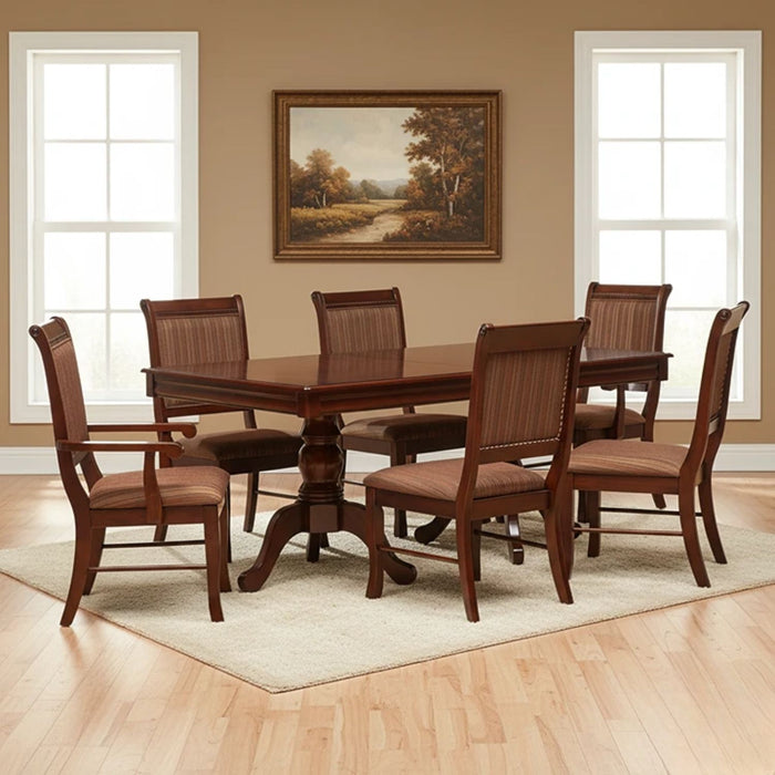 Mesa Comedor Tradicional + 4 Sillas y 2 Sitiales Ternara