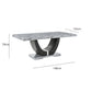 Mesa de Comedor Moderna Moon Mármol Gris