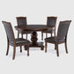 Mesa de Comedor Circular 4 Sillas - Tradicional Delclair