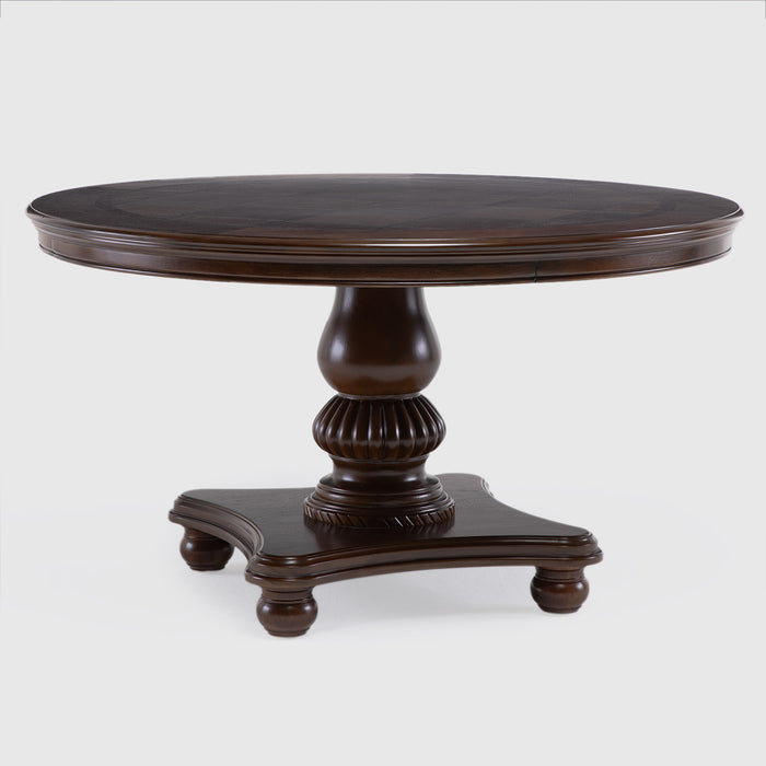 Mesa de Comedor Circular 4 Sillas - Tradicional Delclair