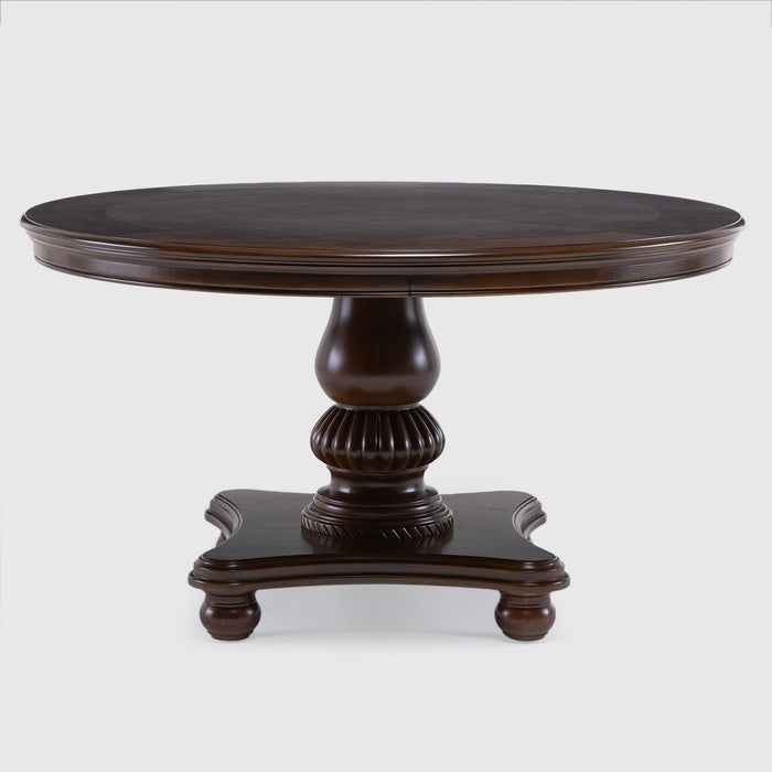Mesa de Comedor Circular 4 Sillas - Tradicional Delclair