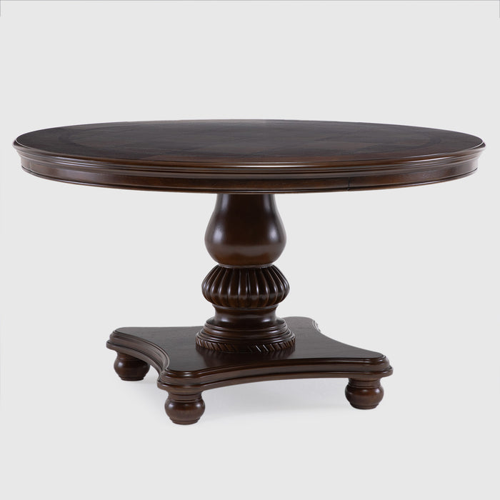 Mesa de Comedor Circular 6 Sillas - Tradicional Delclair