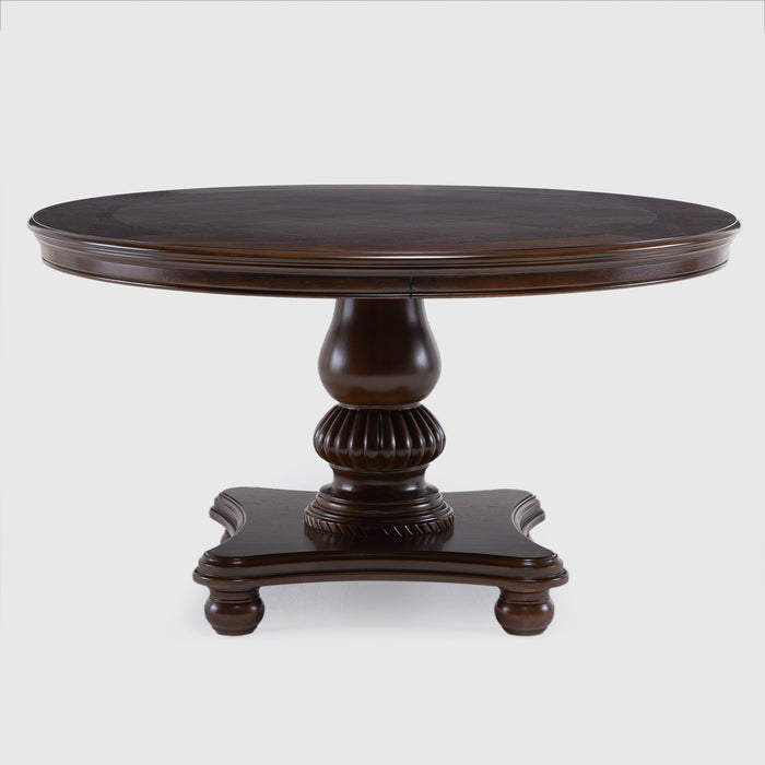 Mesa de Comedor Circular 6 Sillas - Tradicional Delclair