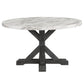 Juego de Comedor Redondo 4 Sillas Moderno Rodeus Mármol