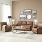 Living Reclinable 3 Cuerpos - Castle 1 Sofá 3 Cuerpos + 2 Bergers