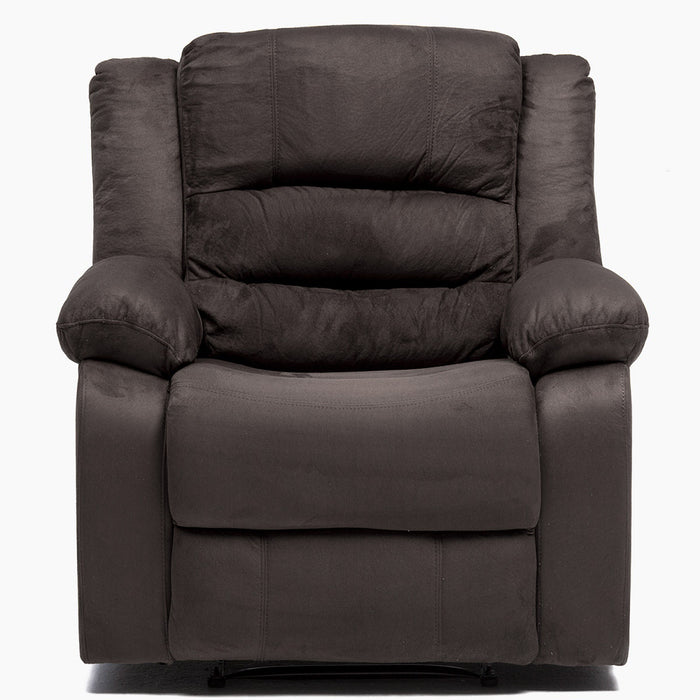 Berger Gris Reclinable 1 Cuerpo - Moderno Martell Terciopelo Elephant