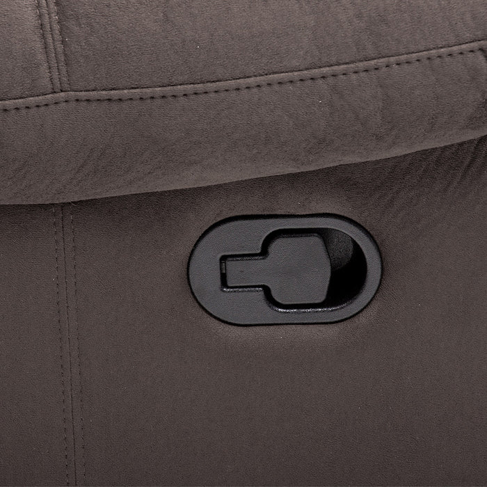 Berger Gris Reclinable 1 Cuerpo - Moderno Martell Terciopelo Elephant