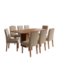 Juego de Comedor Elegante Madera Rectangular 8 Sillas Ariela
