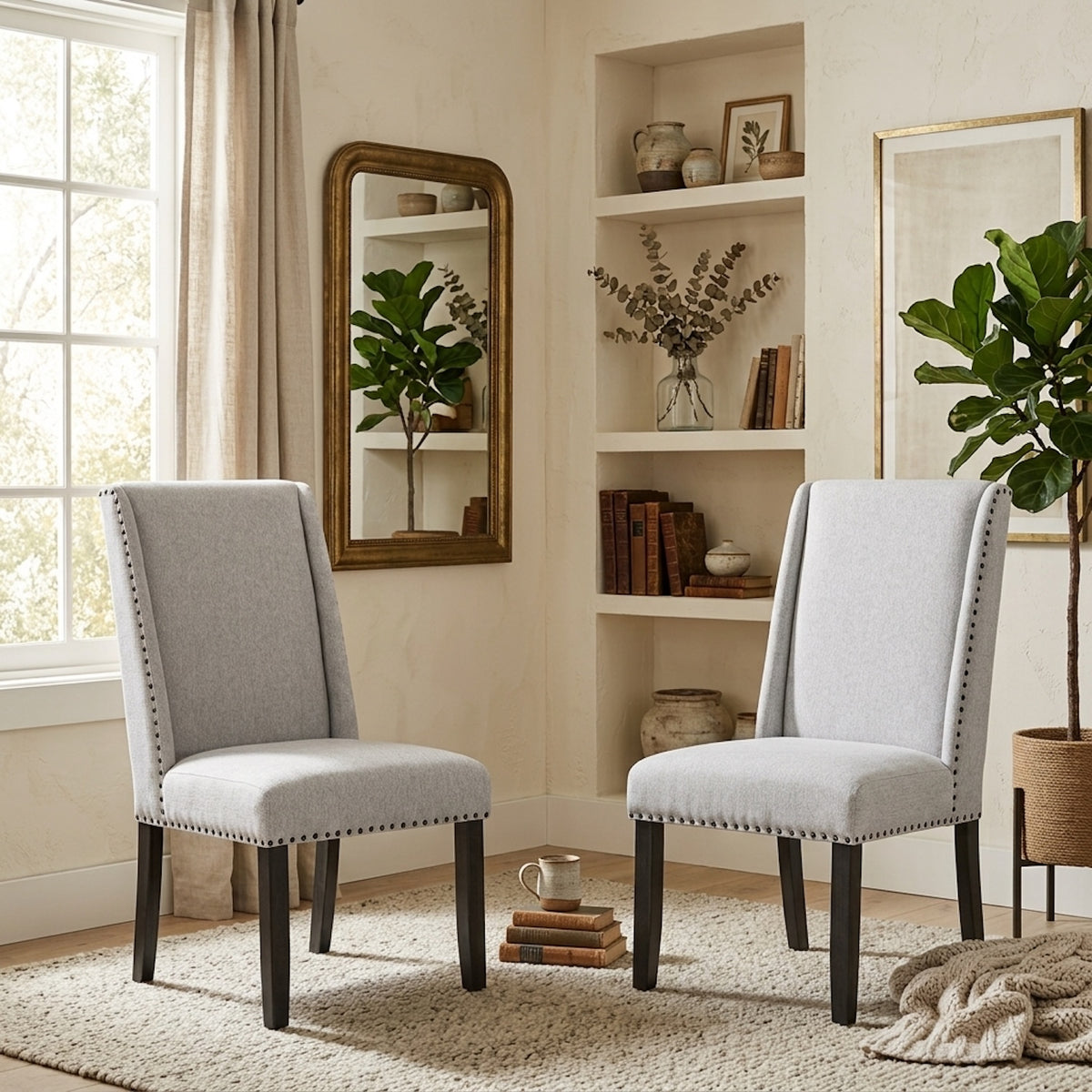 Sillas de Comedor Elegante Rodeus Pack 2 Unidades