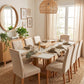 Juego de Comedor Elegante Madera Rectangular 8 Sillas Ariela