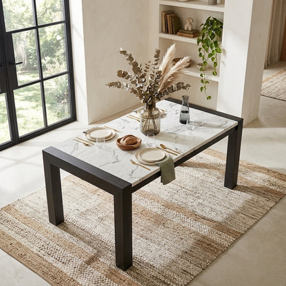 Mesa de Comedor Moderna Belice Blanco
