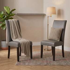 Sillas de Comedor Elegante Moon Gris Pack 2 Unidades