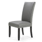 Sillas de Comedor Elegante Moon Gris Pack 2 Unidades