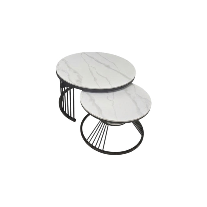 Mesa de Centro Moderna Redonda Mármol Valleta