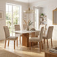 Juego de Comedor Elegante Madera Rectangular 8 Sillas Ariela