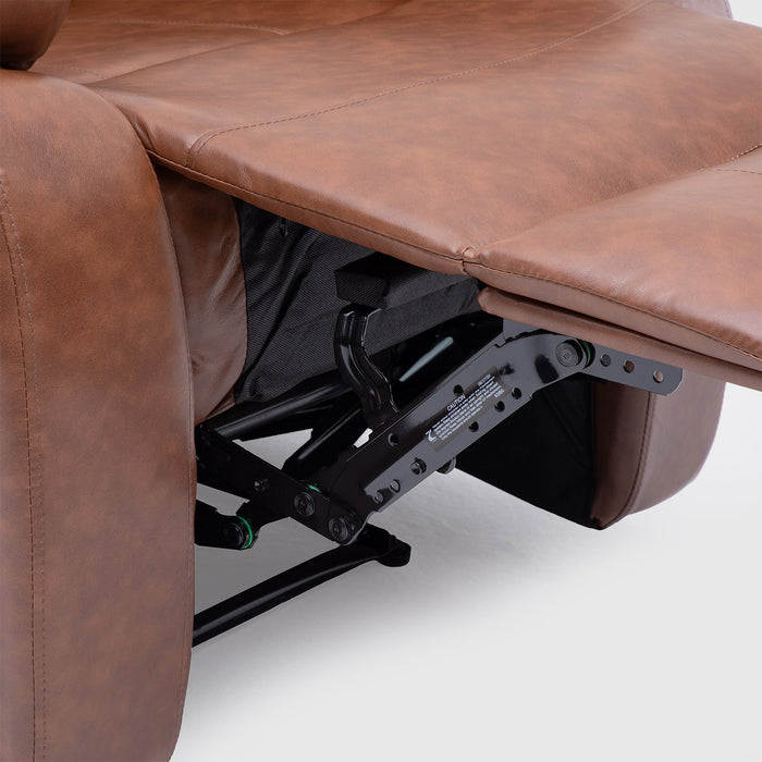 Berger de Cuero Café - Reclinable 1 Cuerpo Moderno PU Berlin