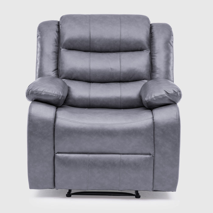 Berger Gris Reclinable 1 Cuerpo - Moderno Gris PU Berlin