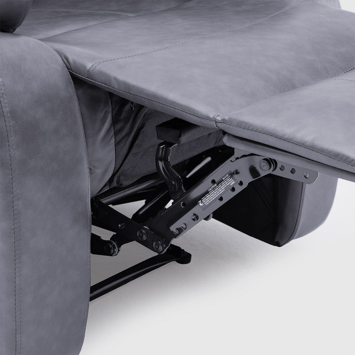 Berger Gris Reclinable 1 Cuerpo - Moderno Gris PU Berlin