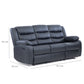 Living Reclinable 3 Cuerpos - Roma  1 Sofá 3 Cuerpos + 2 Bergers