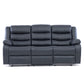 Living Reclinable 3 Cuerpos - Roma  1 Sofá 3 Cuerpos + 2 Bergers