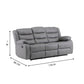 Living Reclinable 3 Cuerpos - Roma  1 Sofá 3 Cuerpos + 2 Bergers