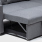Sofá Cama Seccional 2 Plazas Moderno - Lino Sidney