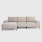 Sofá Seccional Izquierdo Moderno Beige Castelo