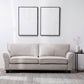 Living 3 Cuerpos - New Charlotte Beige 1 Sofá 3 Cuerpos + 2 Bergers