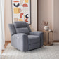 Living Reclinable 2 Sofá 2 Cuerpos + 1 Berger Eléctricos Montana Gris