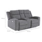Living Reclinable 2 Sofá 2 Cuerpos + 1 Berger Eléctricos Montana Gris