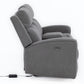 Living Reclinable 2 Sofá 2 Cuerpos + 1 Berger Eléctricos Montana Gris