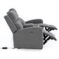 Sofá 2 Cuerpos Reclinable Eléctrico + Consola Gris Montana