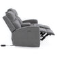 Sofá 2 Cuerpos Reclinable Eléctrico + Consola Gris Montana
