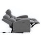 Living Reclinable 2 Sofá 2 Cuerpos + 1 Berger Eléctricos Montana Gris