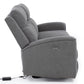 Living Reclinable 2 Sofá 2 Cuerpos + 1 Berger Eléctricos Montana Gris