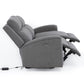 Living Reclinable 2 Sofá 2 Cuerpos + 1 Berger Eléctricos Montana Gris