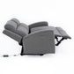 Living Reclinable 2 Sofá 2 Cuerpos + 1 Berger Eléctricos Montana Gris
