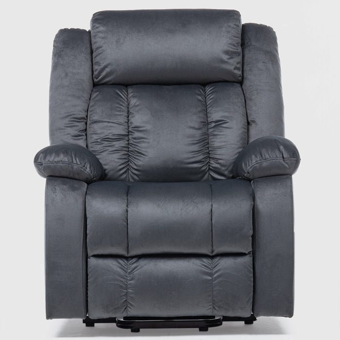 Sillón Reclinable Eléctrico con Masaje + Calentador Livorno Gris