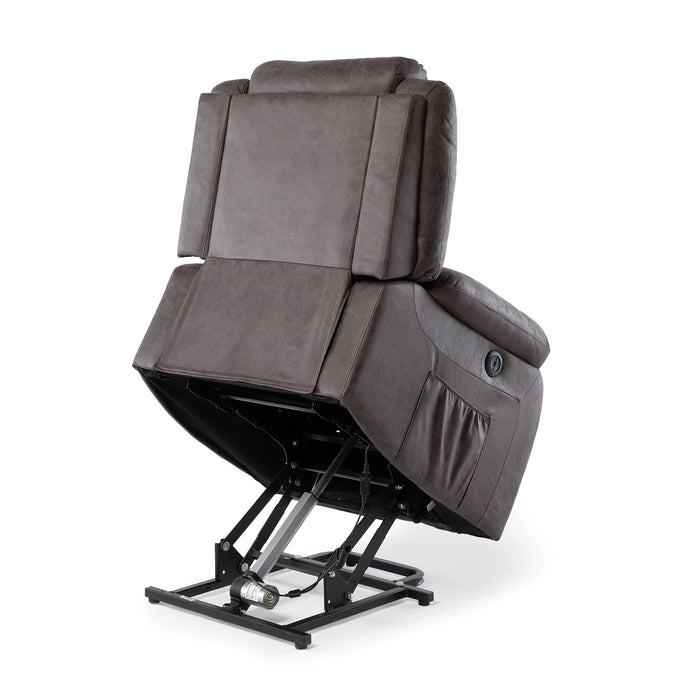 Berger Reclinable Eléctrico con Masaje + Calentador Livorno Café