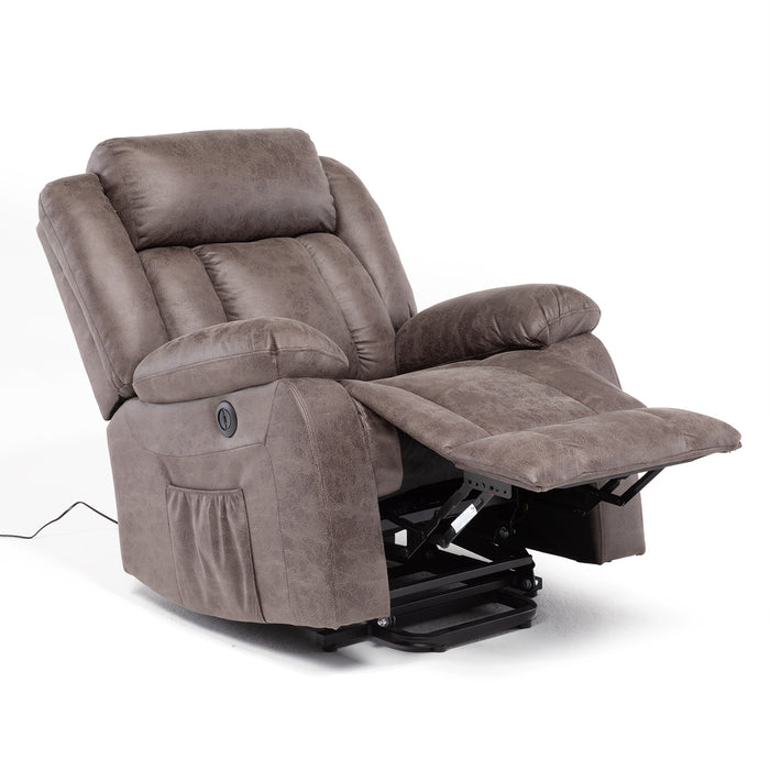 Berger Reclinable Eléctrico con Masaje + Calentador Livorno Café