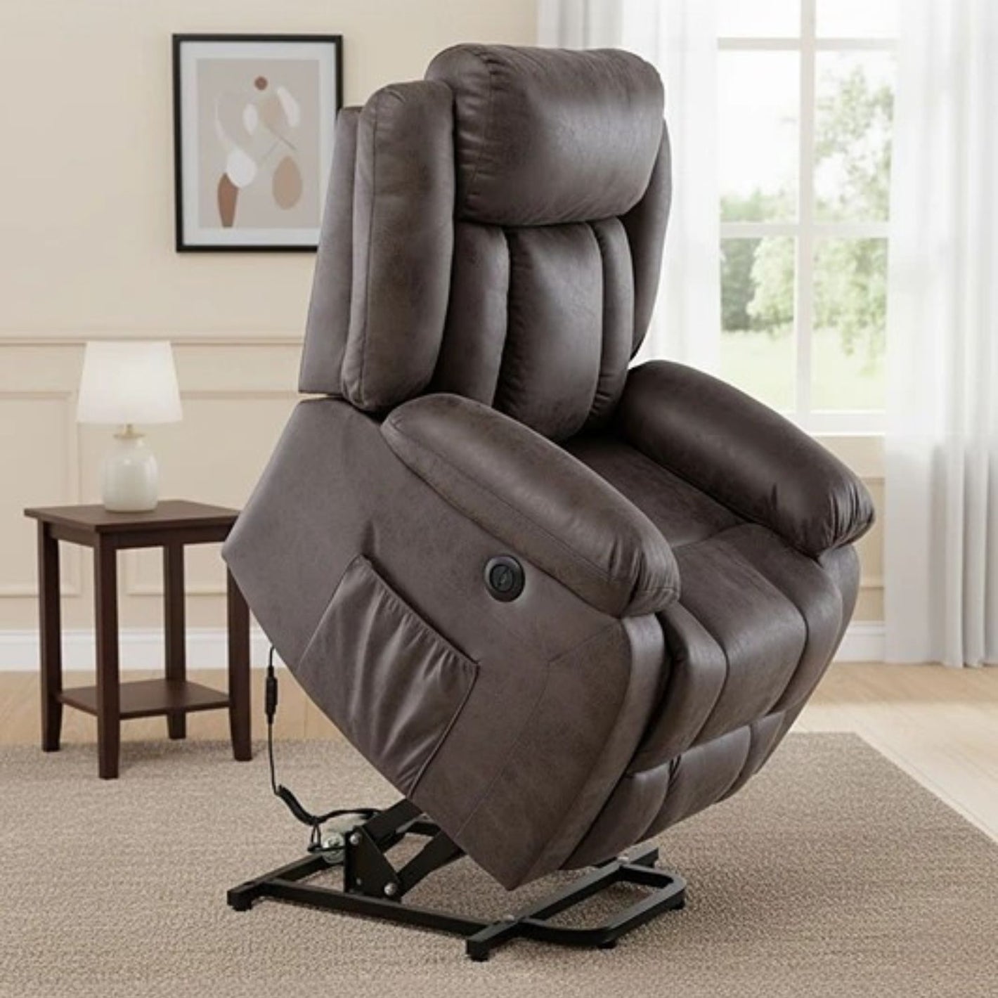 Berger Reclinable Eléctrico con Masaje + Calentador Livorno
