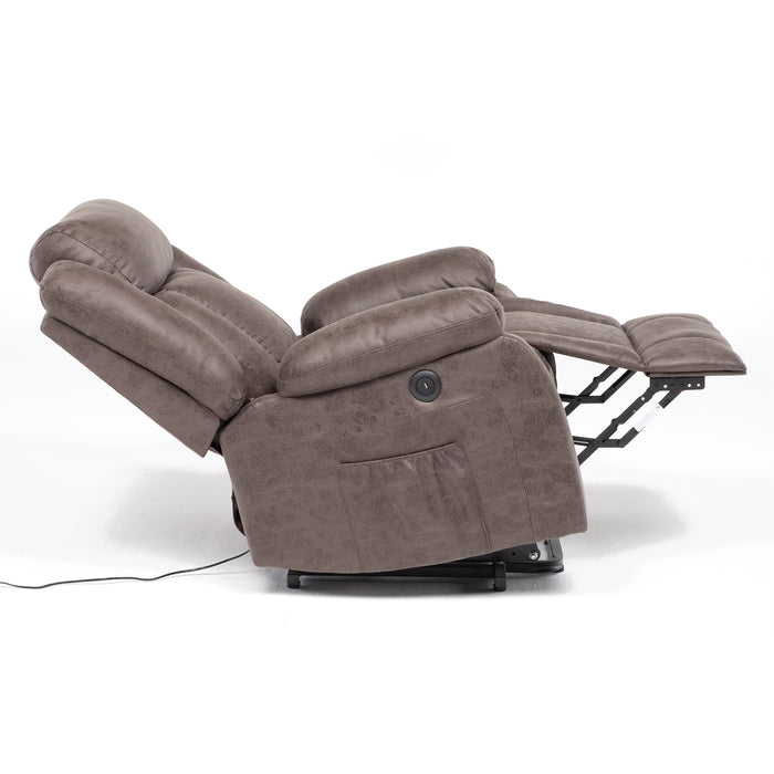 Berger Reclinable Eléctrico con Masaje + Calentador Livorno Café
