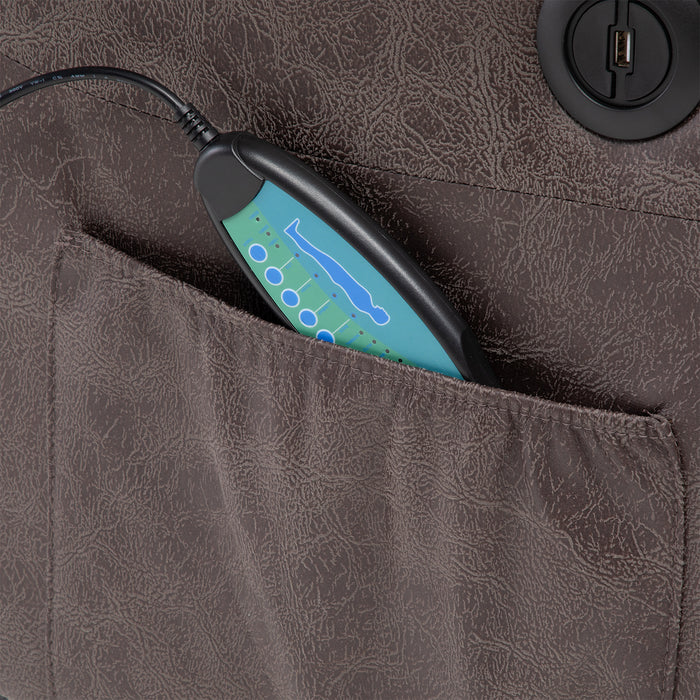 Berger Reclinable Eléctrico con Masaje + Calentador Livorno Café