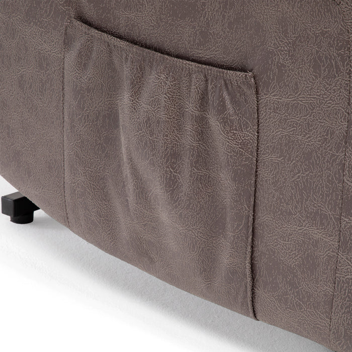 Berger Reclinable Eléctrico con Masaje + Calentador Livorno Café