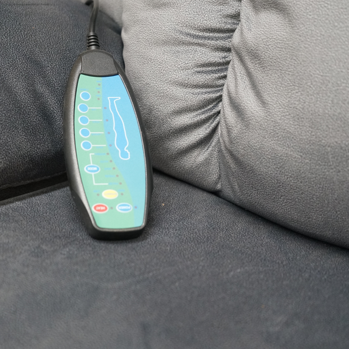 Sillón Reclinable Eléctrico con Masaje + Calentador Livorno Gris